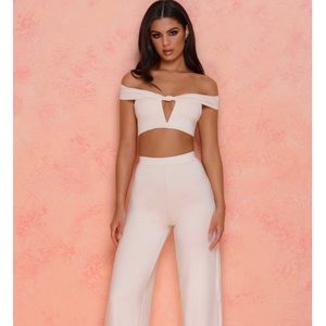 ✨ Wide Leg Two Piece SET in Ivory ✨Oh Polly